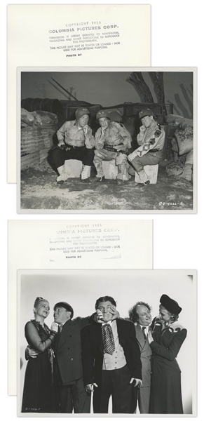 Lot of 19 Shemp Howard 10'' x 8'' Glossy Photos, From Three Stooges Films & Also His Own Films -- Plus 1 Joe Besser 10'' x 8'' Photo -- Very Good -- Full List of 12 Films Online at NateDSanders.com
